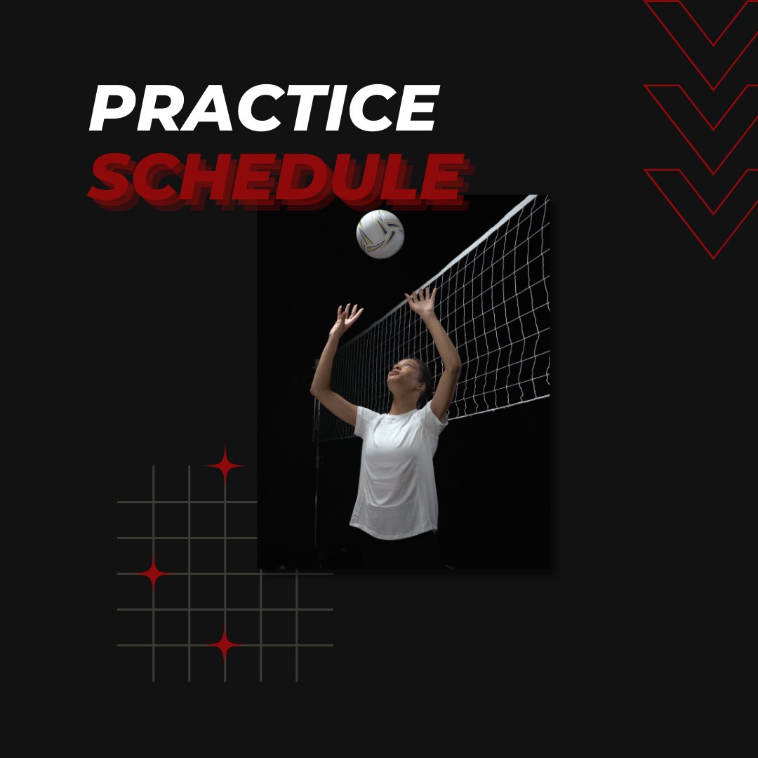 The practice schedule for all teams can be found here:

maverickvolleyball.com/practiceschedu…