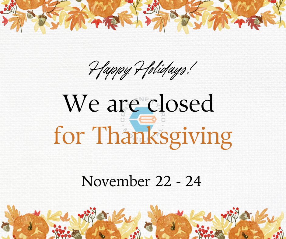 From November 22nd to 24th, we're taking a well-deserved break to celebrate Thanksgiving. For our dedicated members, access is just a key fob or code away if you need to work. Wishing you a joyful and restful Thanksgiving! 🍂🚪 #ThanksgivingClosure