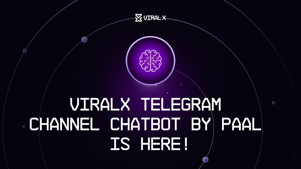 TeamViralX's tweet photo. ViralX is building out its services as it iterates the ViralX platform based of the beta campaign feedback.

We’ve integrated @PaalMind chatbot onto our telegram to help with questions. 

Join our telegram, and start with commands /viral and /web. https://t.co/3hIDeq0BsQ