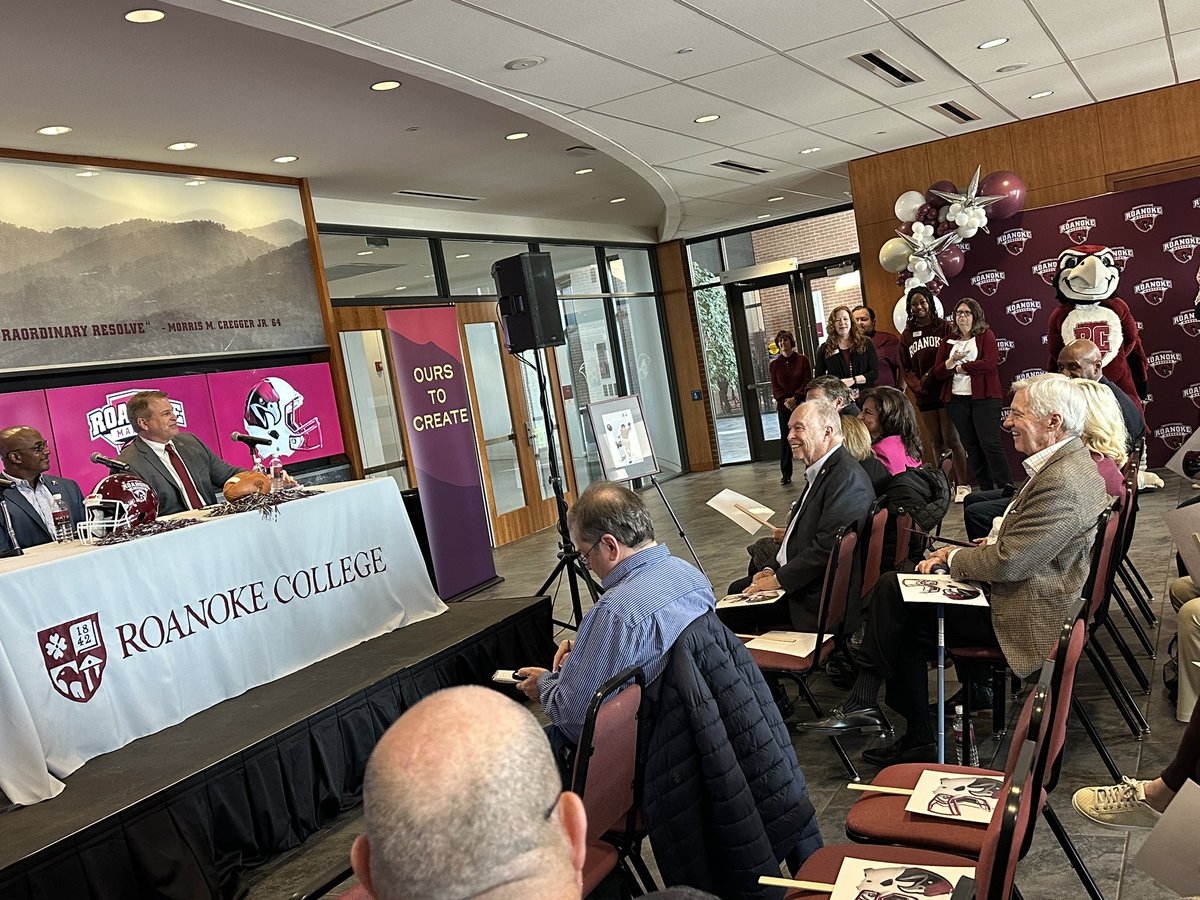 Hokie20's tweet photo. Coach Beamer here for support of former #Hokies coach Bryan Stinespring as the new head coach at Roanoke College. https://t.co/04GlAO2yJE