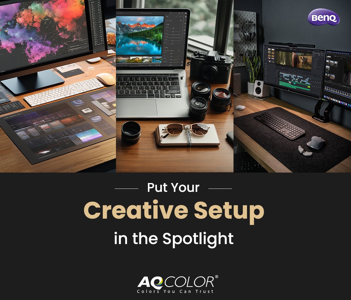 BenQAmerica's tweet photo. The AQCOLOR Creator Set-up Contest is LIVE!

Express your personality and aesthetic by showcasing YOUR Unique Creative Set-Up with up to 10 WINNERS!

Prizes:
🥇 1st Place: Photography Monitor #SW272Q
🥈 2nd Place: Designer Monitor #PD3205U
🥉 3rd Place: Designer Monitor with Ergo-Arm #PD2706UA
4th – 10th Place Winners: 15% Discount Code + #BenQ SWAG

Learn More here: https://t.co/YG9Kgl4xa6

 #AQCOLOR #PhotoContest