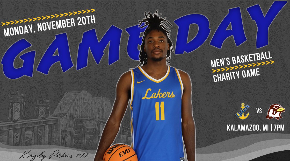 It’s 𝑮𝑨𝑴𝑬 𝑫𝑨𝒀 Lakers‼️ Let’s start the week out right and get another dub while ballin’ for charity! 😤 📍 Kalamazoo, MI 🕰️ 7 PM 📺 bit.ly/3sC4KTU