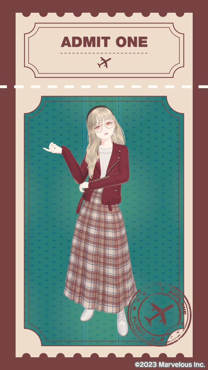 「オータムボルドーコーデも並べてみる 形が可愛い系とクール系 ライダースジャケット」|AZKのイラスト