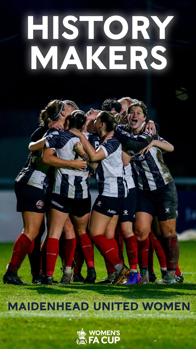 History makers 📖

@Maidenhead_WFC will play in the #WomensFACup second round for the first time this weekend, also becoming the first team in the area to reach this stage of both men's and women's FA Cup competitions for 137 years 👏
