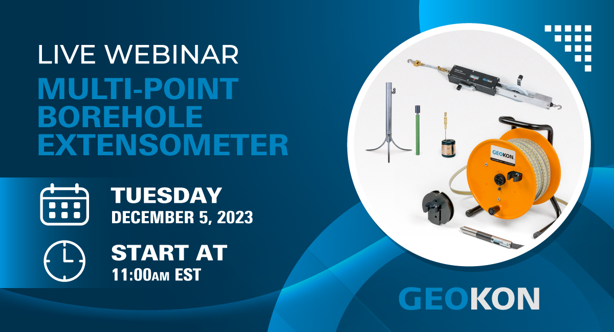 Join us on December 5 for a live webinar on Multi-Point Borehole Extensometers. We will discuss the components that make up these complex monitoring systems, as well as the installation parameters that impact the design of an extensometer. REGISTER TODAY! register.gotowebinar.com/register/66576…