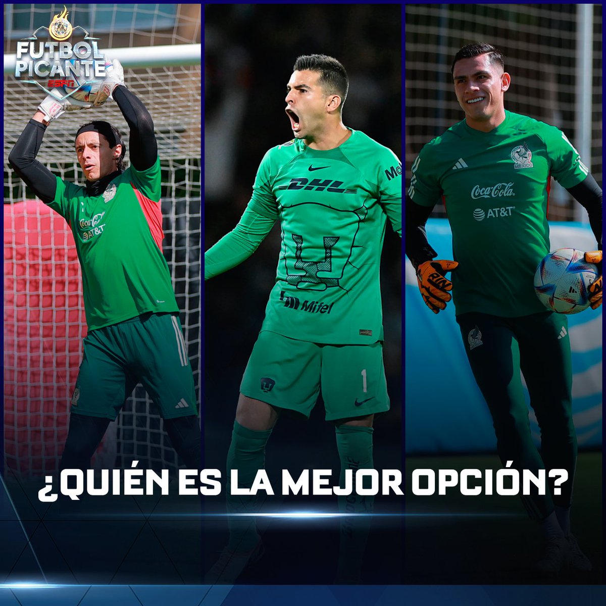 futpicante's tweet image. ¡Abrimos debate! 🚨

Tras la baja de 'Memo' Ochoa por lesión... 👀

¿Quién debe ser el guardameta titular del Tri? 🤔

🔁 RT: Malagón
❤ MG: Julio González
💬 Comenta: 'Toño' Rodriguez