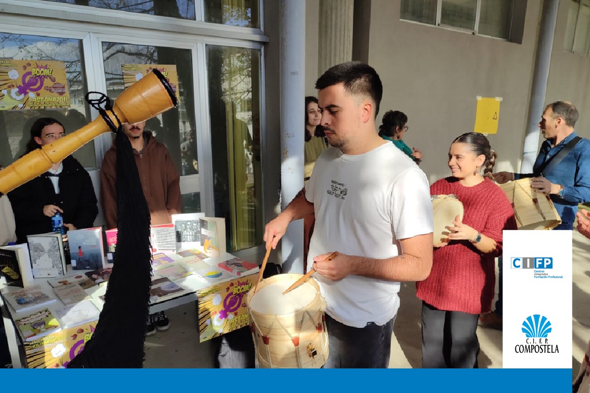 CIFPCOMPOSTELA's tweet image. E aquí vai un pequeno resumo do que foi a celebración do magosto no noso centro, un venres no que non faltaron as castañas nin a música! 🌰🧺 

#CIFPCompostela #FPGalicia #formacionprofesional #seguiraprendendo #magosto