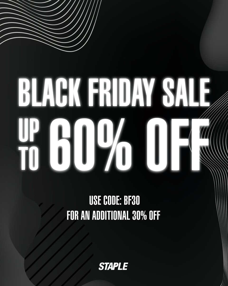 STAPLE Black Friday SALE is now LIVE

shop here: staplepigeon.com/collections/sa…