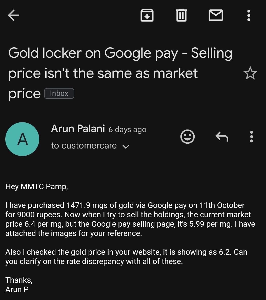 Arun2230's tweet image. On 14th Nov. 

Also here is what I asked to #mmtcpamp for which they replied with no responsibility.