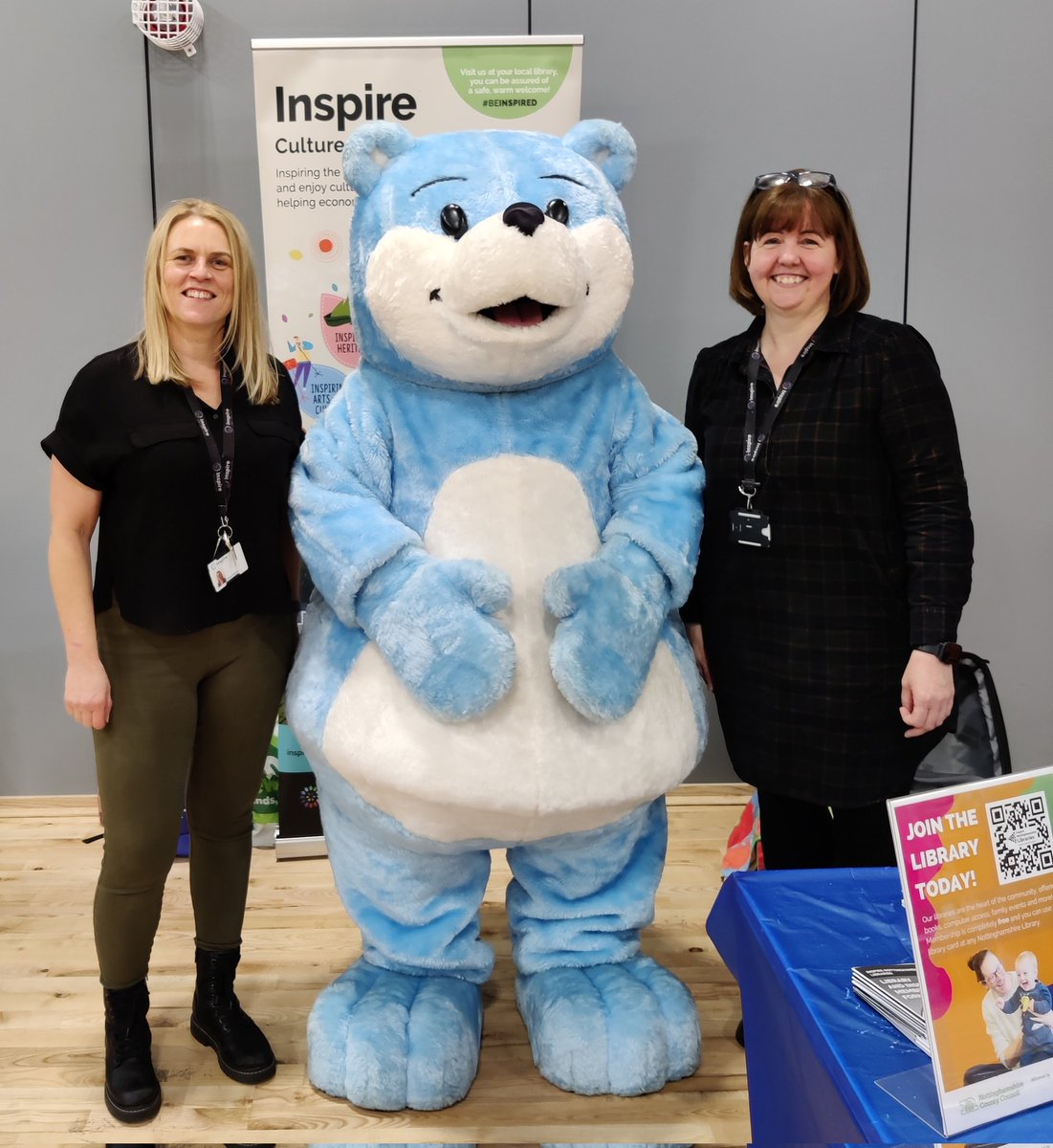 Enjoyed Nottinghamshire's #BabyWeek celebration event today. Lovely to chat with everyone about @NottsLibraries and @Booktrust Bookstart. Our friend Bookstart Bear had a great time too. #BestStartNotts