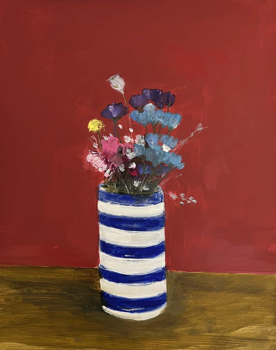 “Vase of flowers”
From The Felin Fach Griffin 
Brecon 
acrylic on board