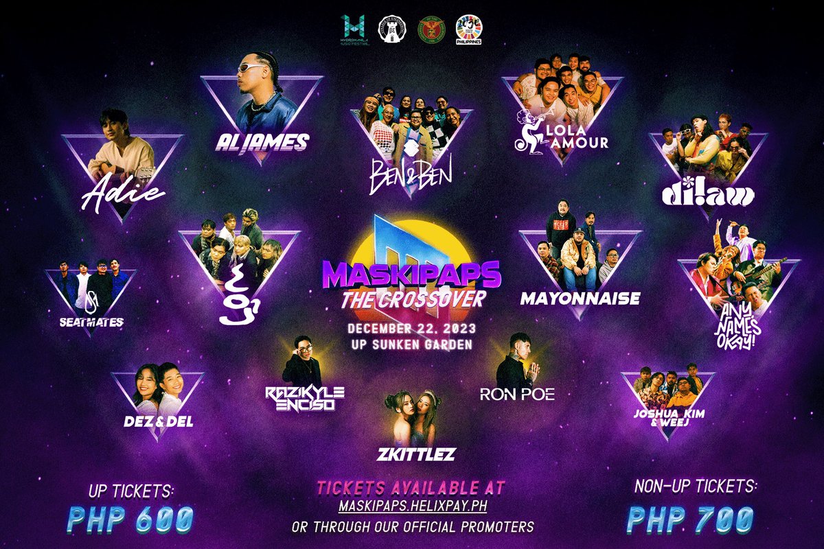 mrwpooo's tweet photo. The long wait is over dahil kumpleto na ang lineup na magpapakilig at magpapatalbog sa inyo sa gitna ng UP Sunken Garden while getting splashed π¦π€©π₯°
Buy your tickets now!
SEE YOU ON THE OTHER SIDE! π€
#MaskiCrossover
#theotherside
#WeMakeItRain
#2030YouthForce https://t.co/RfTBREuqXM