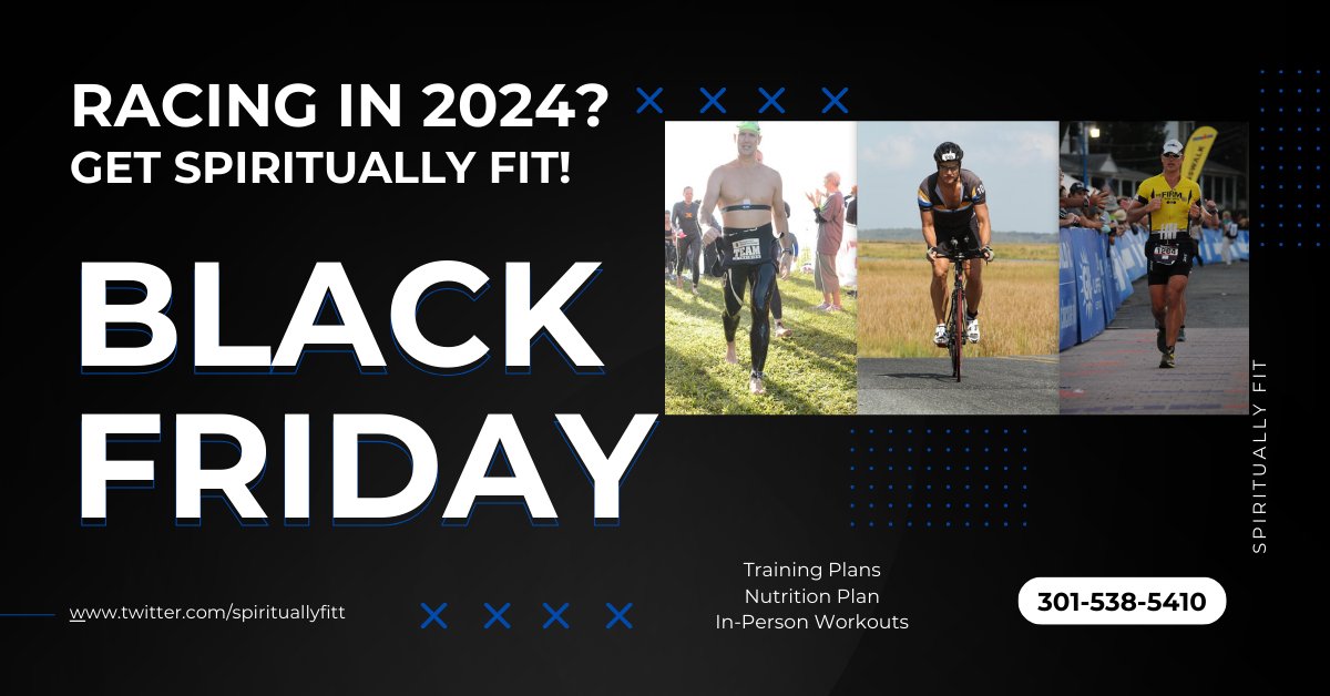 Discounted fitness plans available on Black Friday. Text 301-538-5410 for details.