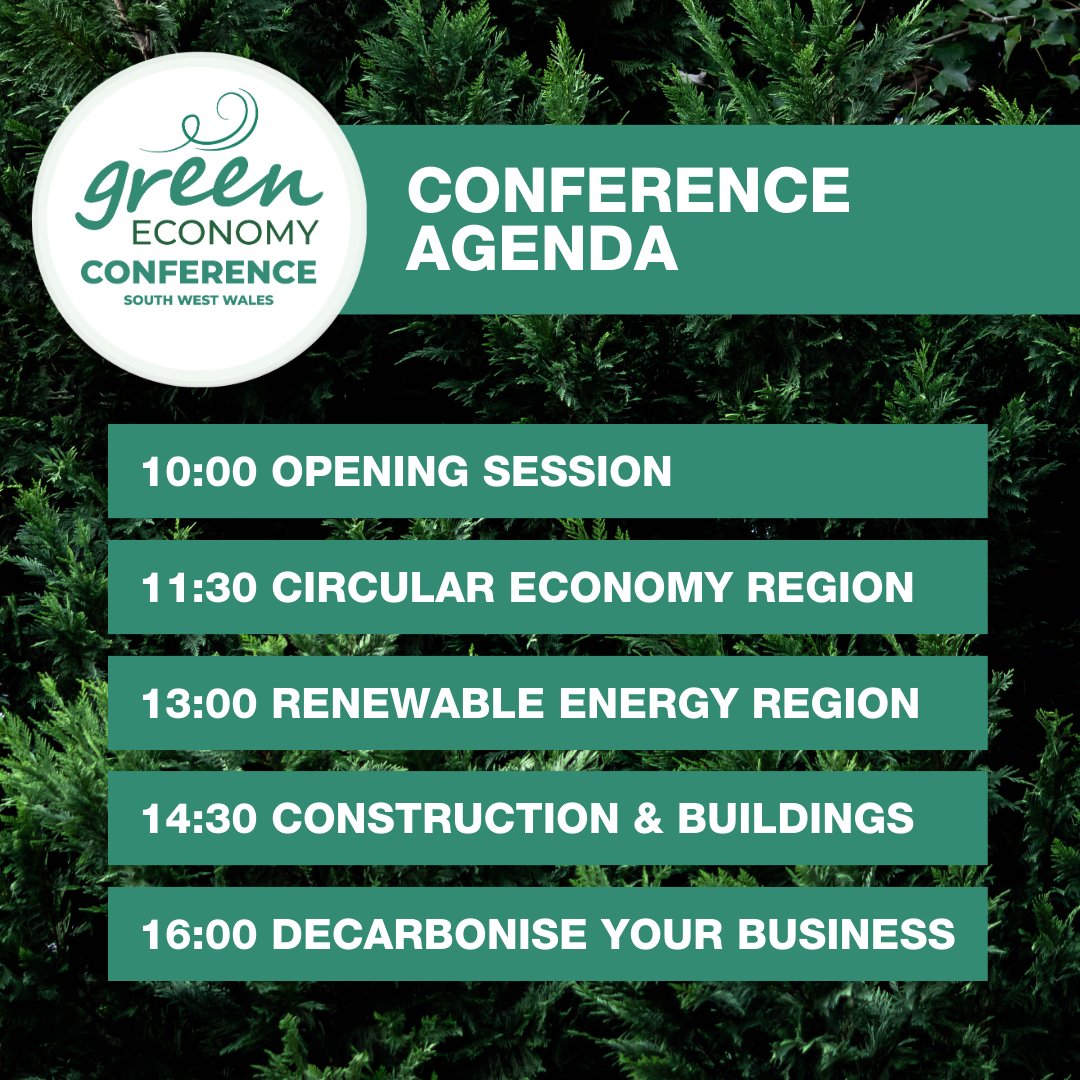 4theRegion's tweet photo. Joining us THIS Wednesday for the Green Economy Conference at @ArenaSwansea? 🤩

You won't want to miss our exciting schedule of events with insightful speakers from businesses, organisations and industries across the South West Wales region.

🎟FREE 👉 https://t.co/PMrjDRC5zA https://t.co/MoeSWO7We3