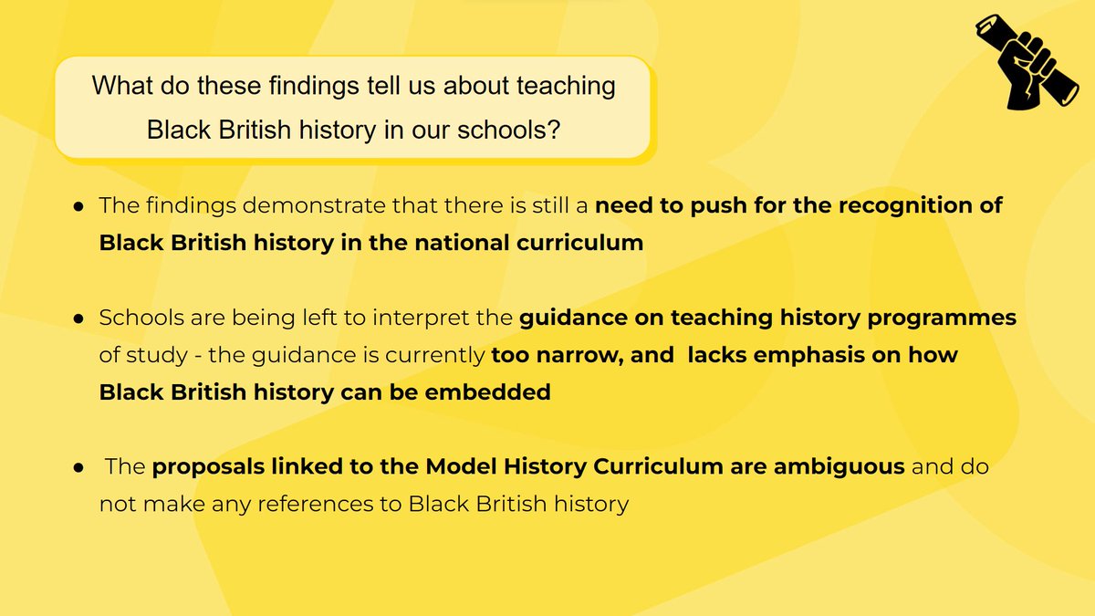 Last week, our Head of Research and Evaluation, Elizabeth Kwaw, delivered a presentation at the UCET Annual Conference titled 'The Case for Teaching Black British History: Latest Evidence'. Here are some key takeaways from the presentation: