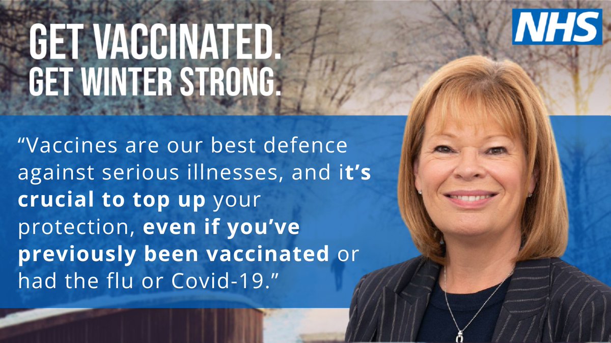 For some, COVID-19 can be very dangerous & even life-threatening - vaccines reduce the risk of serious illness in colder months. If you're eligible, you can book via: 💻The NHS website. 📱The NHS App. 📞Calling 119 for free. nhs.uk/seasonalvaccin…