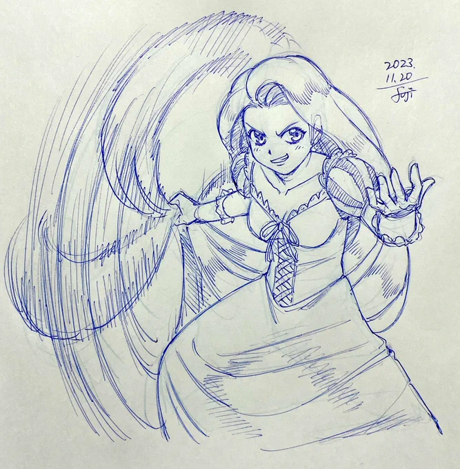 #おやすみイラスト"上塔"だオラァ!!塔の上のラプンツェル(くだらない…)でも本編見るとホントにこんな人だからな#落書き#ディズニー100 #塔の上のラプンツェル 