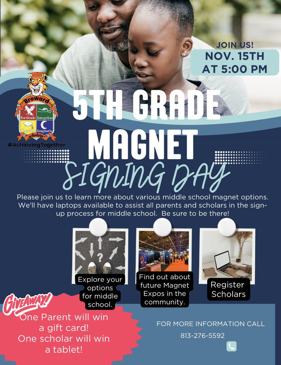 Broward Elementary (@browardelem) on Twitter photo Our 5th Grade Signing Day was full of submitting applications and smiles!❤️ Thank you to our families who attended! #WINNING🏆 <a href="/TransformHCPS/">HCPS Transformation Network</a> <a href="/Community_Sch/">Community Schools in Hillsborough Schools</a> @HCPS_FACE <a href="/StewartMagnet/">Stewart Middle Magnet</a> <a href="/dowdellmagnet/">Dowdellmagnet</a> <a href="/SDHCMagnet/">HCPS Magnet Schools and Programs</a> @YounMiddleHCPS <a href="/bishopteach/">Mary Bishop</a> <a href="/PrincipalLivi/">Angela Livingston</a> <a href="/Mrsjp7/">MrsJP</a> <a href="/Emma_Morgan94/">Emma Morgan</a> Our 5th Grade Signing Day was full of submitting applications and smiles!❤️ Thank you to our families who attended! #WINNING🏆 <a href="/TransformHCPS/">HCPS Transformation Network</a> <a href="/Community_Sch/">Community Schools in Hillsborough Schools</a> @HCPS_FACE <a href="/StewartMagnet/">Stewart Middle Magnet</a> <a href="/dowdellmagnet/">Dowdellmagnet</a> <a href="/SDHCMagnet/">HCPS Magnet Schools and Programs</a> @YounMiddleHCPS <a href="/bishopteach/">Mary Bishop</a> <a href="/PrincipalLivi/">Angela Livingston</a> <a href="/Mrsjp7/">MrsJP</a> <a href="/Emma_Morgan94/">Emma Morgan</a>