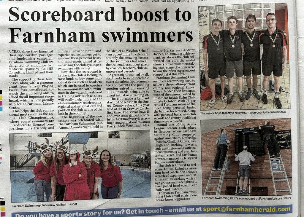 Farnham Swimming Club tweet media
