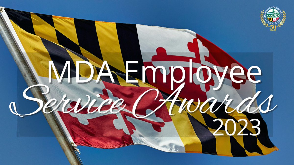 NEWS RELEASE 📰: Maryland Department of Agriculture Honors Employees with Long Service Awards
 
More: bit.ly/3MSjkNR