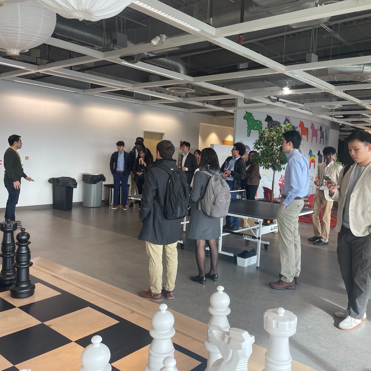 WhartonAIAI's tweet photo. Our #AnalyticsAccelerator students did an incredible job demonstrating their outstanding skills at @IKEAUSA headquarters! They utilized actual data from IKEA's website to deliver an engaging presentation, followed by a tour & lunch with IKEA leadership at the Conshohocken store. https://t.co/A6MOtREs2P