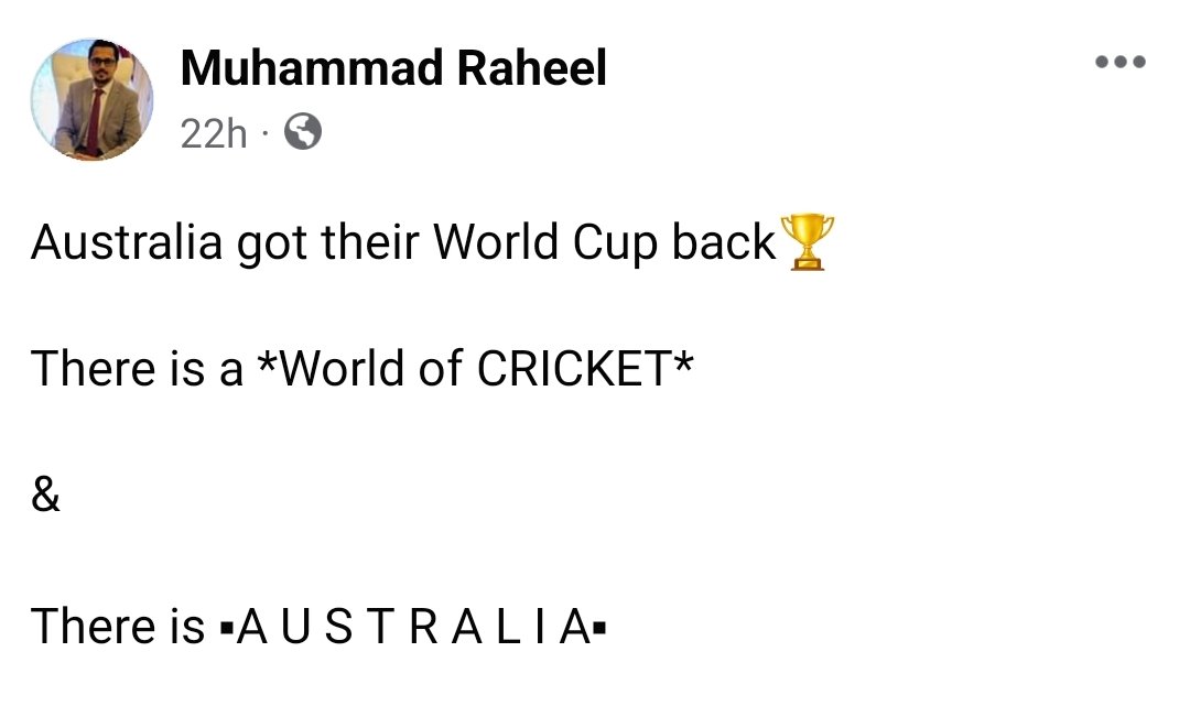 MRU_Raheel's tweet photo. @davidwarner31 @patcummins30 @Gmaxi_32 @RickyPonting
Congratulations https://t.co/lSYnBR3XJp
