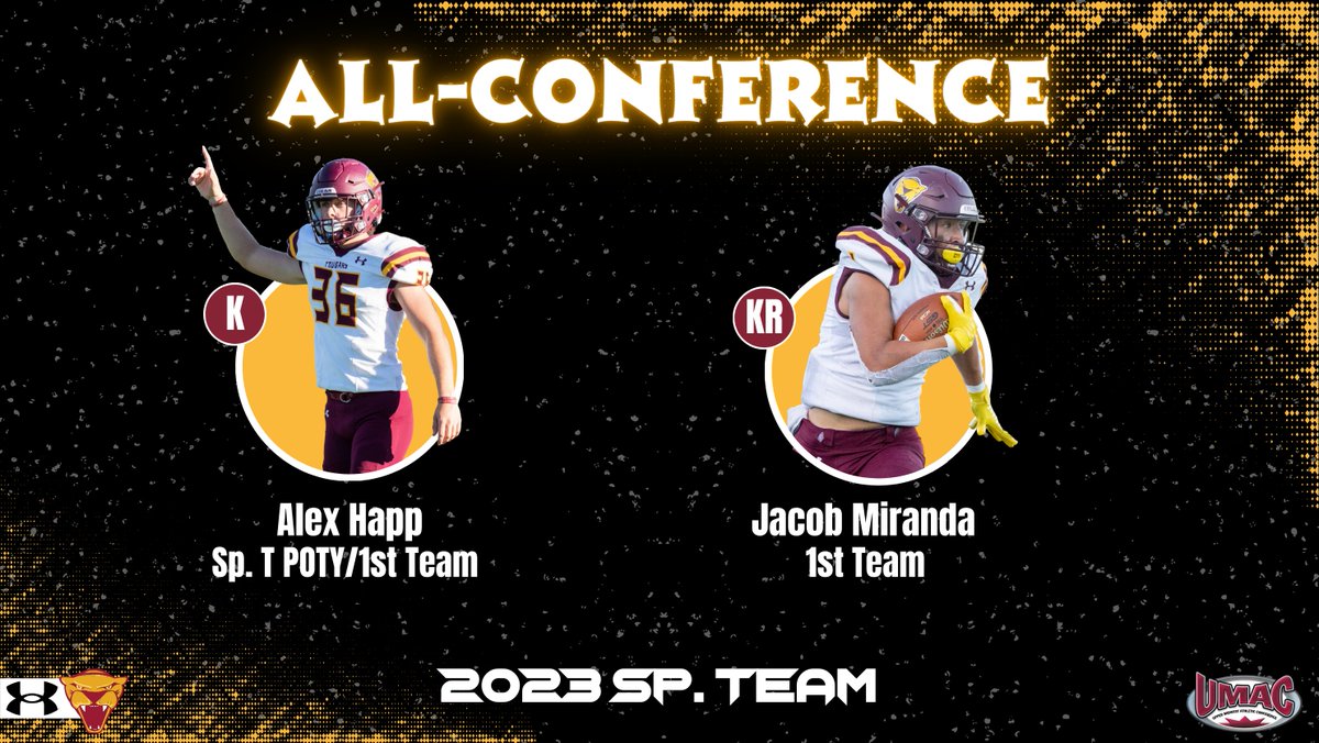 (THREAD) Congrats to our 18 UMAC All-Conference Selections! 🏈 

#TEAM #RollCougs🐾
