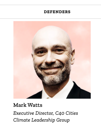 Just perusing the #TIME100Climate list and so delighted and proud to see my old pal @MarkWatts_ on there! Congrats, Mark!!!