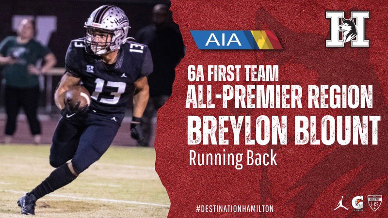 Breylon Blount (@breyblount) on Twitter photo Blessed to be First Team All-Region! 🙏🏽
Thank you to all my coaches. Best region in Arizona. <a href="/michaelzdebski/">Michael Zdebski</a> <a href="/Husky_Football7/">HamiltonHuskyFootball</a> <a href="/DerrickStinson4/">Derrick Stinson</a> Blessed to be First Team All-Region! 🙏🏽
Thank you to all my coaches. Best region in Arizona. <a href="/michaelzdebski/">Michael Zdebski</a> <a href="/Husky_Football7/">HamiltonHuskyFootball</a> <a href="/DerrickStinson4/">Derrick Stinson</a>