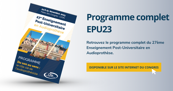 CNAudioprothese's tweet photo. Consultez le programme complet de l’#EPU23 !

L'#EPU23 approche à grands pas … afin de patienter jusqu’au 24 novembre, n’hésitez pas à vous plonger dans le programme scientifique ! 

➡️ Celui-ci est disponible sur le site du congrès 
https://t.co/nYOFcREZ3r https://t.co/XWo7TLi6Jh