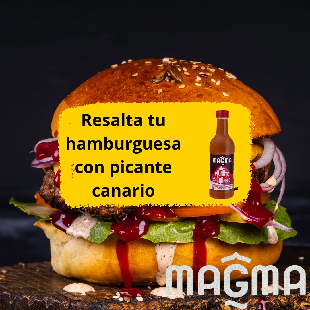 MojoArgodey's tweet photo. Dale el punto 'hot' a tu hamburguesa con unas gotitas de #picantecanario. Una colada irresistible de sabor.

➡️ Nuestra web: https://t.co/R3LC0EZBBe
.
.
.
#MAGMA #ExplosiónDeSabor #Hamburguesa #SalsaPicante #HotSauce #Burger https://t.co/ANMDOmI23S