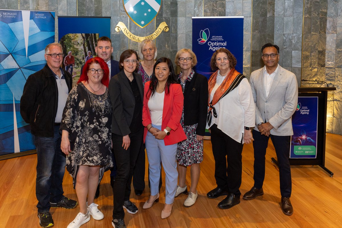 Monash University (@monashuni) on Twitter photo <a href="/CarinaGarlandMP/">Carina Garland</a> launched <a href="/arc_gov_au/">Australian Research Council</a> Industrial Transformation Training Centre in #OptimalAgeing at #MonashUni
Monash and <a href="/FedUniAustralia/">Federation University</a> experts join together to train next-gen #digitalhealth scientists & address needs of older Australians. Read more: mona.sh/ynAX50Q9gbh <a href="/CarinaGarlandMP/">Carina Garland</a> launched <a href="/arc_gov_au/">Australian Research Council</a> Industrial Transformation Training Centre in #OptimalAgeing at #MonashUni
Monash and <a href="/FedUniAustralia/">Federation University</a> experts join together to train next-gen #digitalhealth scientists & address needs of older Australians. Read more: mona.sh/ynAX50Q9gbh