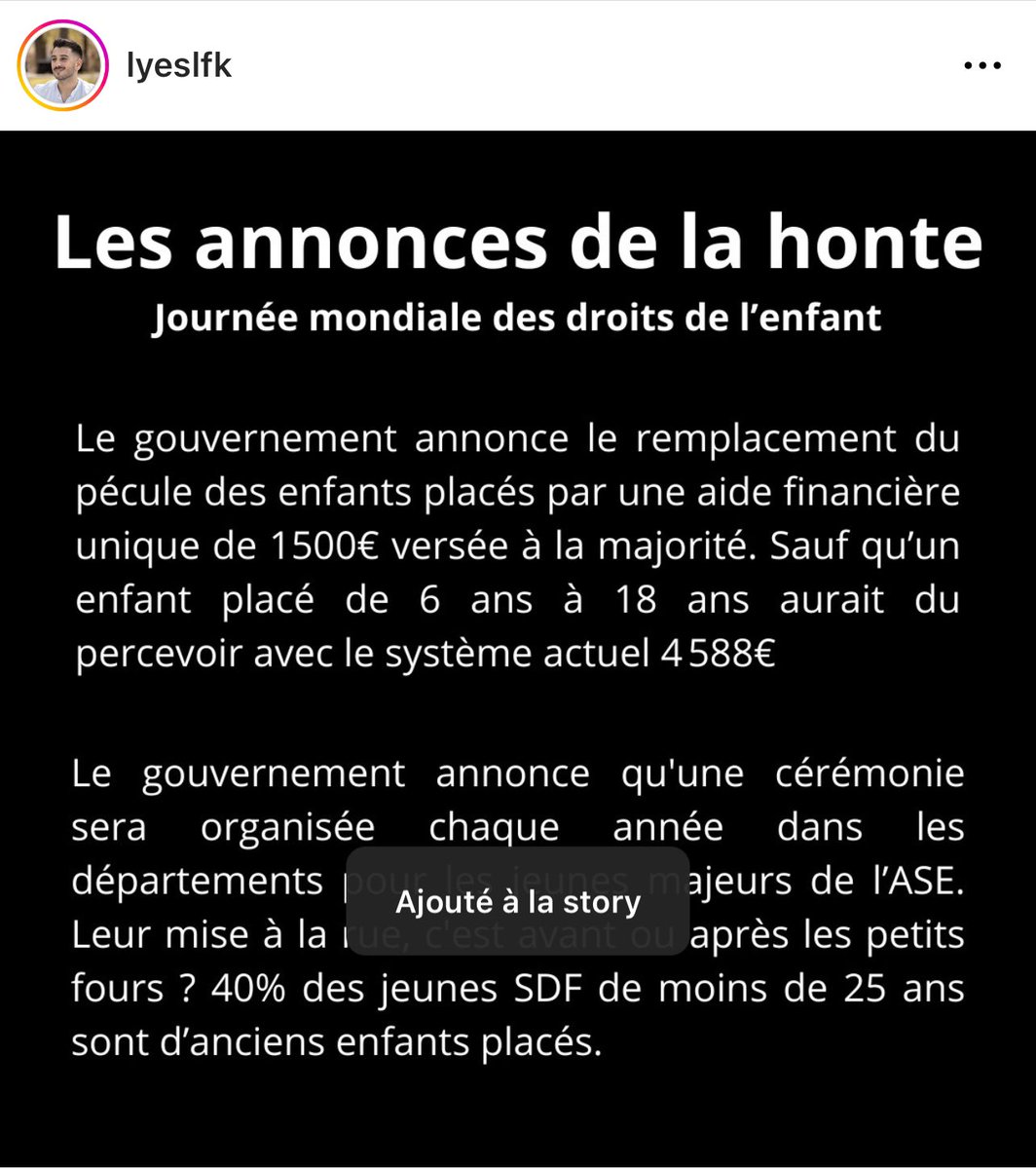 Je suis #PLS

La rage! 

Quel cynisme de célébrer ainsi le #20novembre #JourneeMondialedelEnfance 

#EnfantsPlacés