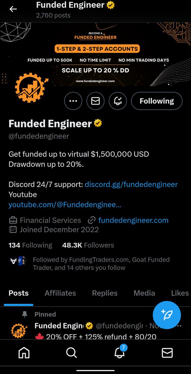 BabyGamier's tweet photo. @fundedengineer is awesome because it allows you to trade with more capital, more leverage, and more opportunities than you would have on your own. 

@amarabeee8

@WurldCrypto 

Twitter 👇 and Instagram 👇 https://t.co/VqL7jleHlx