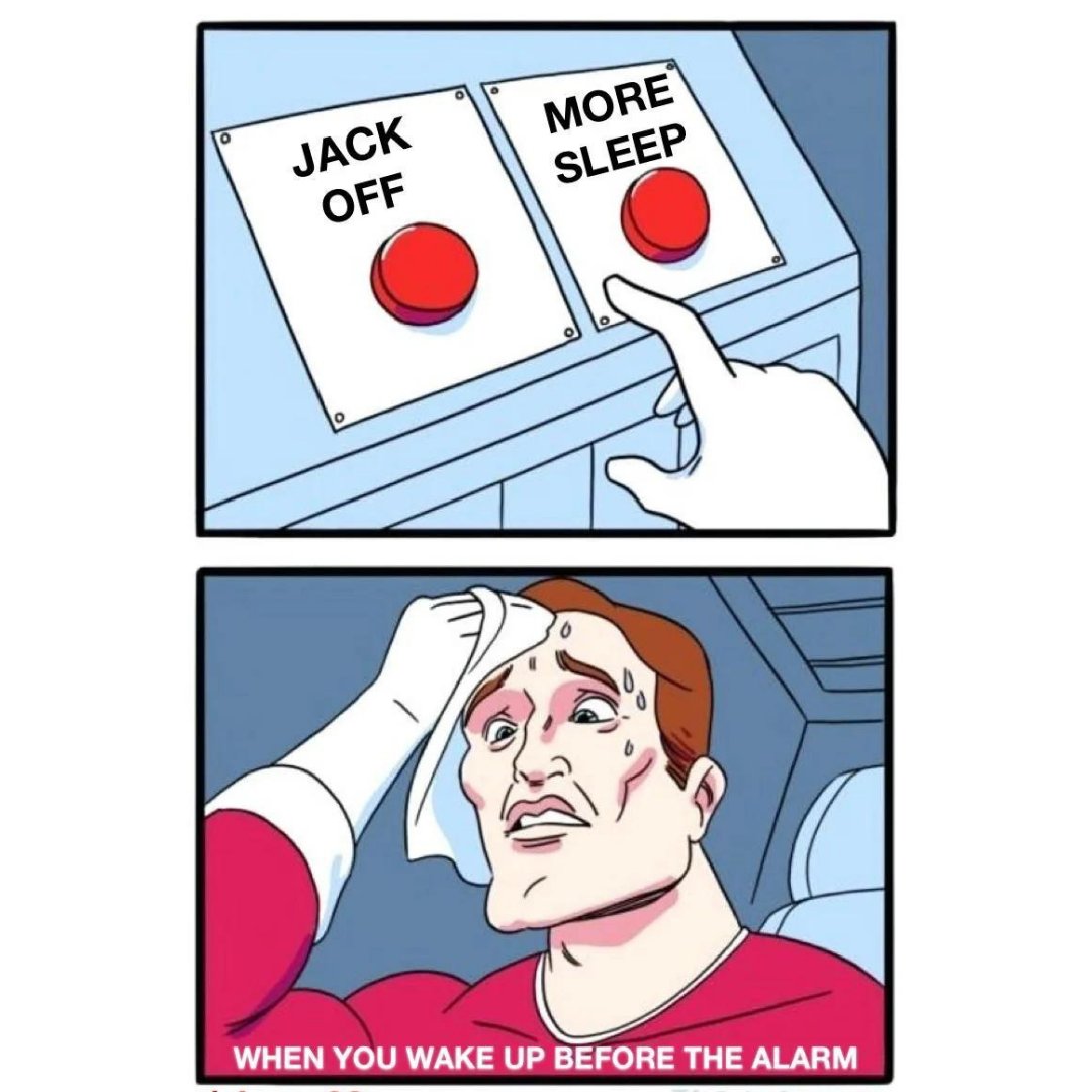 KinkyKinSocial's tweet photo. Every. Single. Morning
#memes #kinkmemes #nsfw #nsfwmemes https://t.co/Qjc4PInROp