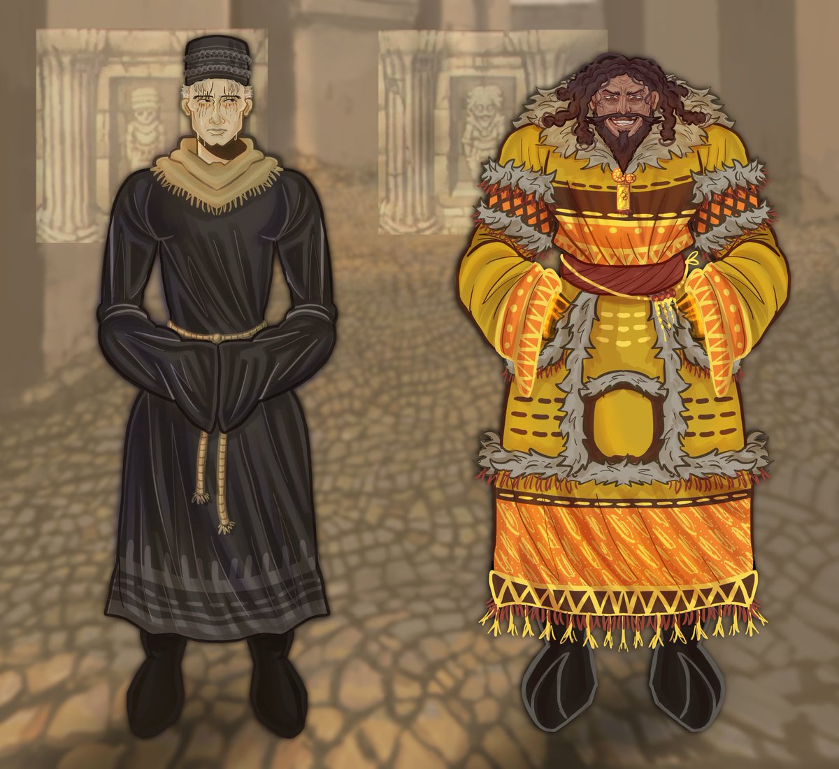 Lick0gutzy's tweet photo. Valtiel and Nas’hrah’s statues 😈👌🏽 #fearandhunger #fearandhungerfanart https://t.co/2JVuI0fxse