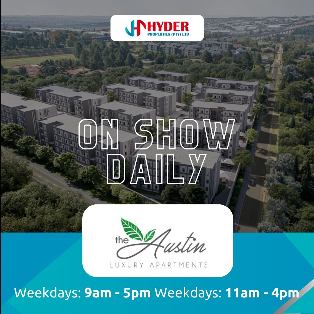 HyderPropertie1's tweet photo. 🌟 Discover The Austin by Hyder Properties! Modern 2 bed apartments with UPS power supply for uninterrupted living. Enjoy amenities like a pool, braai area, and sports facilities. Join us for daily showings and find your dream home! 🏡✨ #TheAustin #LuxuryLiving #HomeSweetHome https://t.co/wCwPjfB1Zr