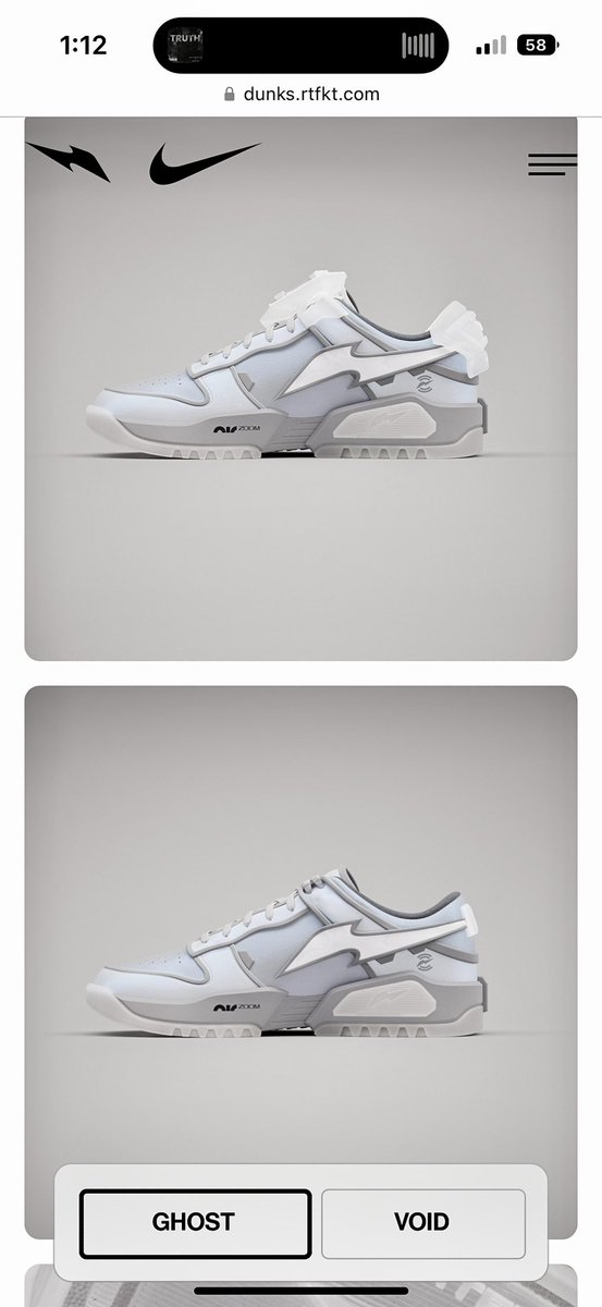 zebco999's tweet photo. Maybe I did waste $250 on these. So whaaaaat?? Imma keep following this @dotSWOOSH game and see where it goes! So far it’s been interesting.. Shoes are HIDEOUS @RTFKT. But in my eyes, it’s #History. Whether it flops or not, it’s #NikeHistory #Future #RTFKT #GhostEdition #DUNK #Nike #DunksAintDead #WasteMoney Anyone actually fuck with these?? 🤔🤔