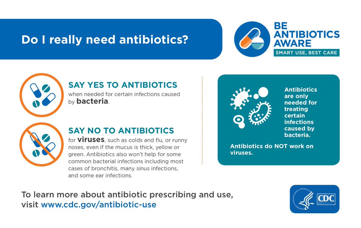 We’re utilizing the @CDC_AR resources and learning so much this Antibiotics Awareness Week. We can be antibiotics aware by talking to patients about why they do not need antibiotics for a virus. 🦠🆔 #BeAntibioticsAware #USAAW23 #idccm #IDCCM #ASP #IDforMe
