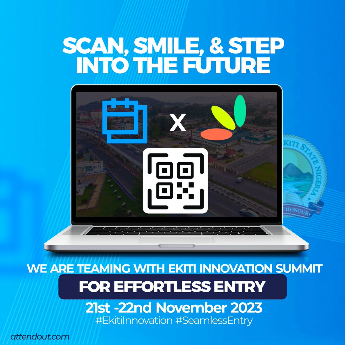 AttendOut's tweet photo. Exciting news! 

Attendout is partnering with @InnovateEkiti to elevate innovation at the Ekiti Innovation Summit!

Our aim is to ensure your seamless entry into the event.

Discover more at https://t.co/oVBV2dnBS6. 

#EkitiInnovationSummit #AttendoutPartnership #EventExcellence https://t.co/HeFJISOhvS