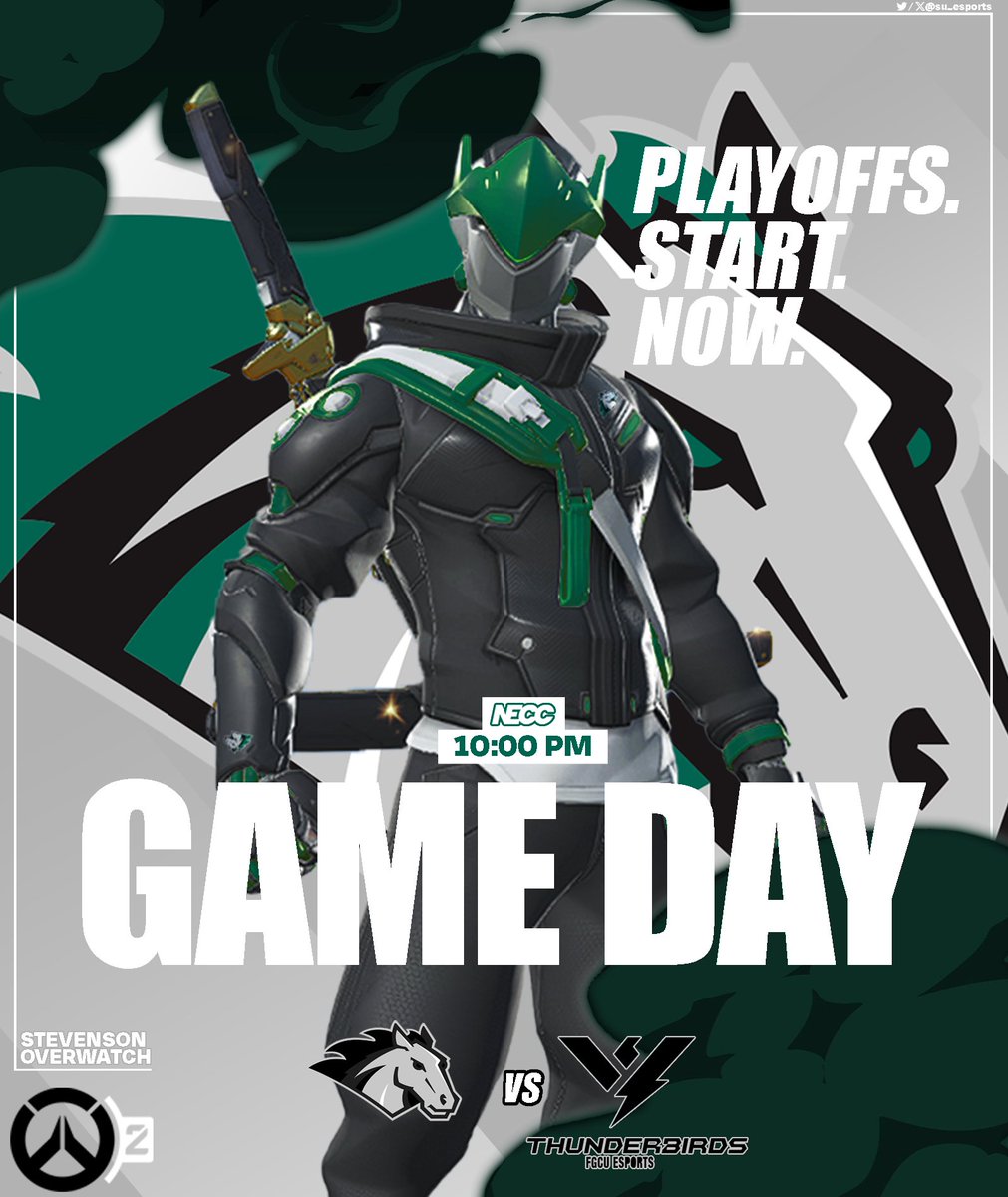 Tune in to SU Varsity Overwatch's first playoff game against <a href="/EsportsFgcu/">Thunderbirds</a> tonight at 10pm! 🐴🔥🖱

Watch live and don't miss the action! 📺: twitch.tv/somin0mi