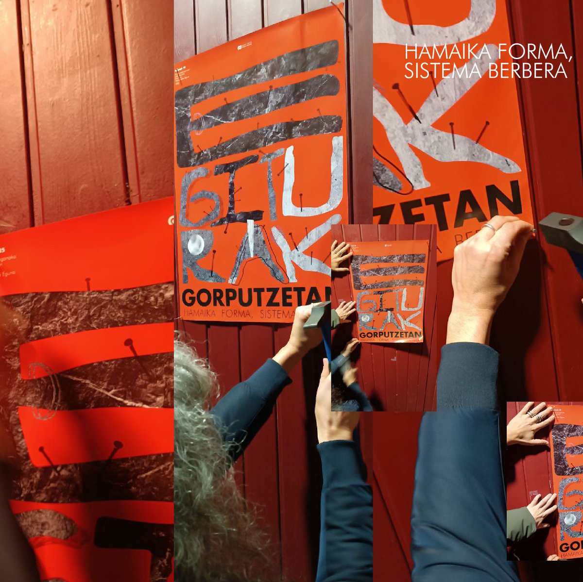 [Az25]
 
EGITURAK GORPUTZETAN
Hamaika forma, sistema berbera

Sistema irauliko dugu. 
Gorputzekin egiturak hautsiz, 
erantzuteko hamaika formen bidez 
Euskal Herria feminista egingo dugu.

🔨🔨🔨🔨🔨🔨

#EgiturakGorputzetan
#A25