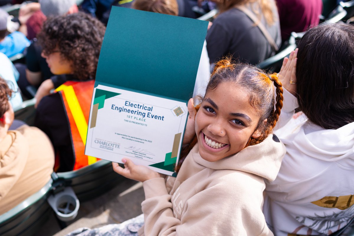 CLT_Engineering's tweet photo. Last week, over 200 students from 7 different high schools attended &amp; competed in #CLTEngineering ‘s Fall Semester Mini Carolinas Conference, which allowed the students to showcase their talents in events ranging from wind turbine design to bridge construction.

#ForgeTheFuture https://t.co/qHZkGTQUhx