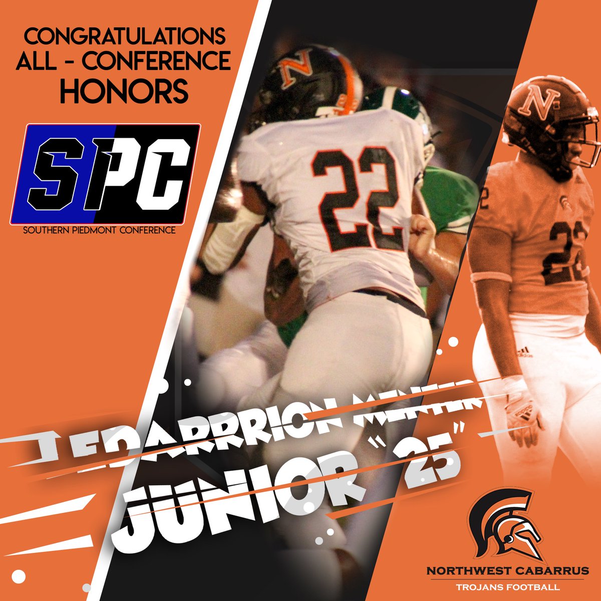 SPC All Conference <a href="/LeDarrionMent/">LeDarrion “DeyDey” Menter</a> 
<a href="/NCHS_Boosters/">NCHS Booster Club</a> <a href="/NCHSTROJANS/">Northwest Cabarrus Athletics</a> 
#GoTrojans