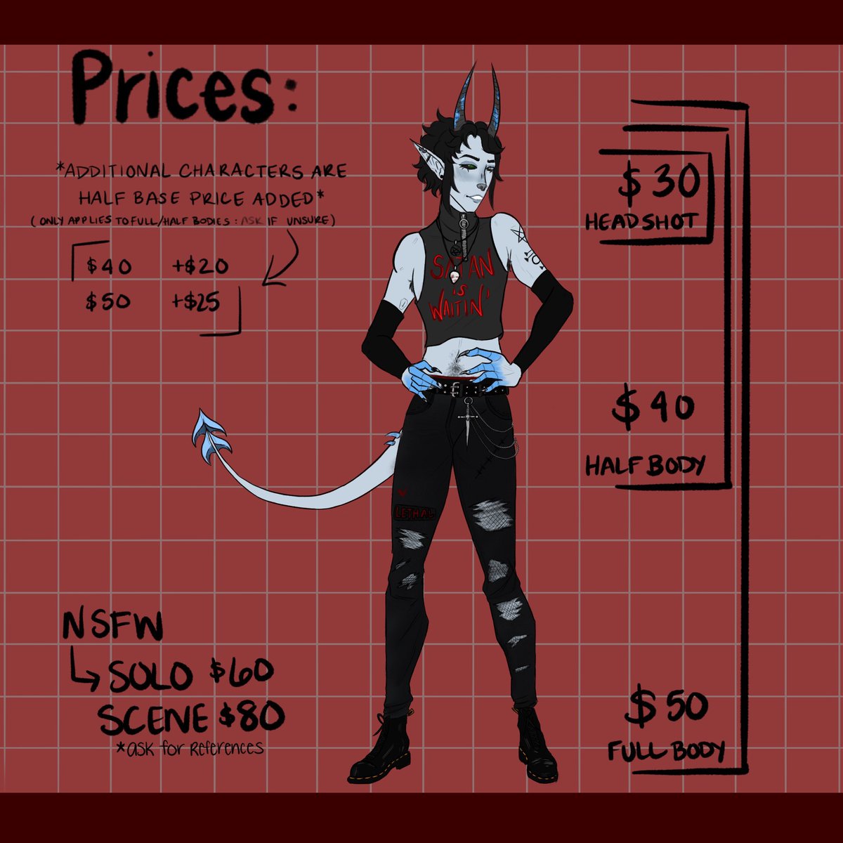 imperaghoul's tweet photo. Hey hey! Need some holiday comms? Hit me up! I do both SFW and NSFW! (I also draw more than ghouls, I’m well-versed with lots of fandoms/characters :3) 

(Ps- for NSFW art you must prove your age before I accept the commission/ provide references of My current NSFW work) https://t.co/YoN0MXdEn6