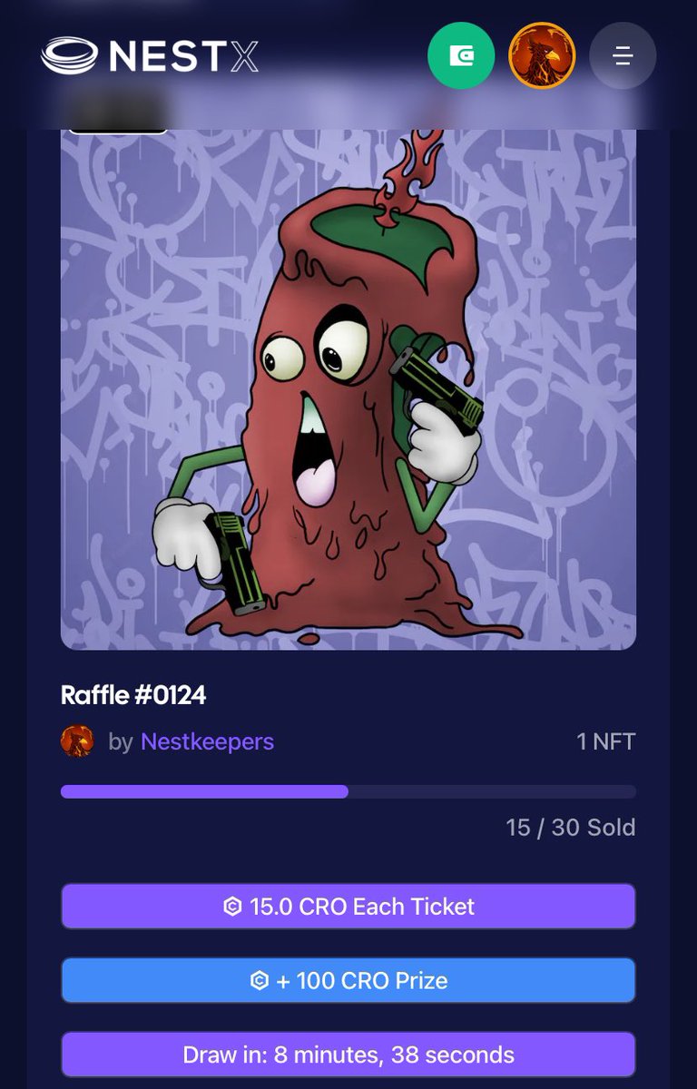 NestXNFT's tweet image. 8 mins on this mutant candle from @GreenStix_V2 min tickets reached and it will draw. Still room for more. 
#greenteam #keepitgreen #birdflu 

nestx.io/raffles?id=123…