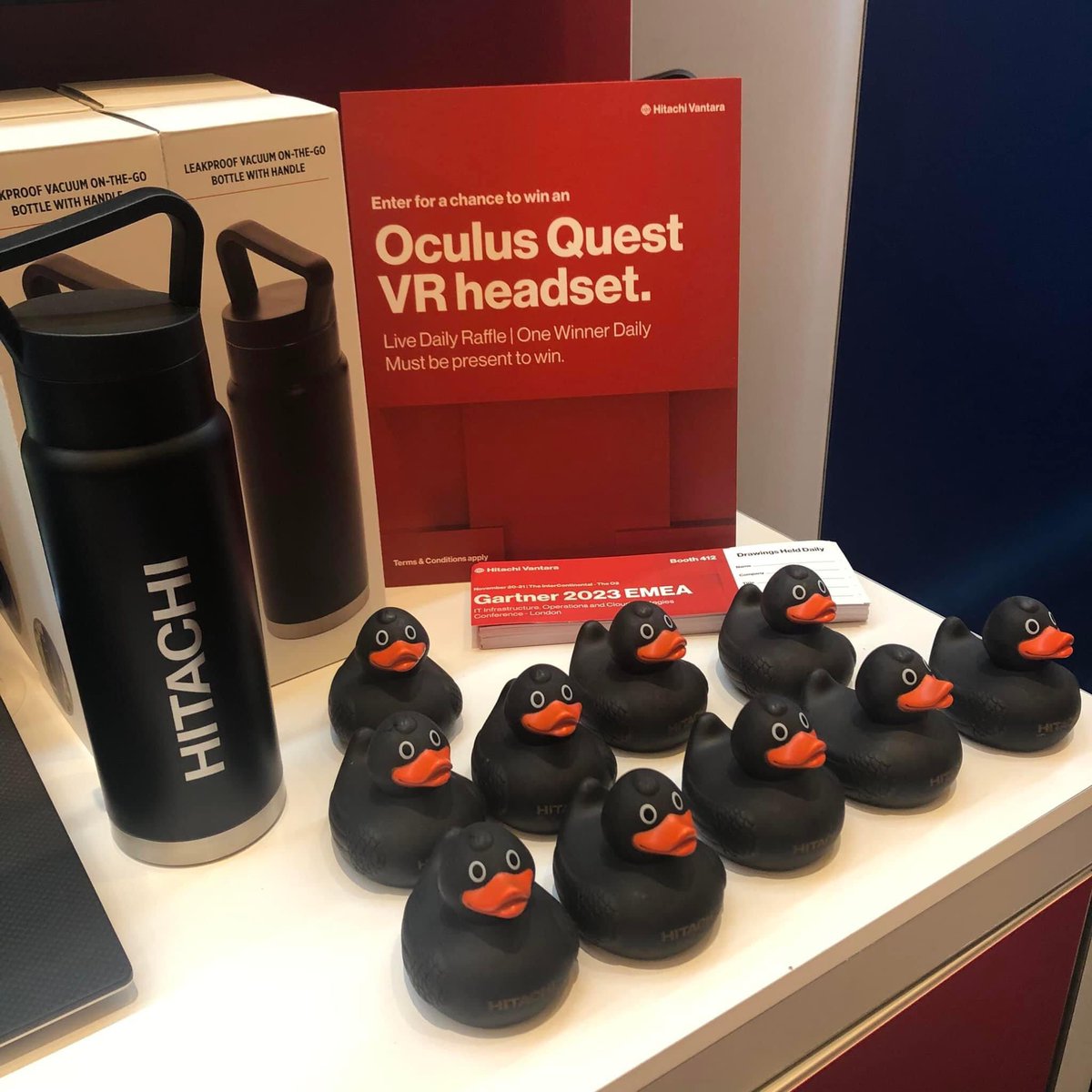 eunice_lam's tweet photo. Successful first day at Gartner IT Infrastructure, Operations and Cloud Strategies Conference in London. What a productive day! Visit us tomorrow at booth #412. #GarnerIO #DreamTeam #HitachiVantara #Fearless #Limitless #DataInfrastucture https://t.co/w3E2RJqQqa