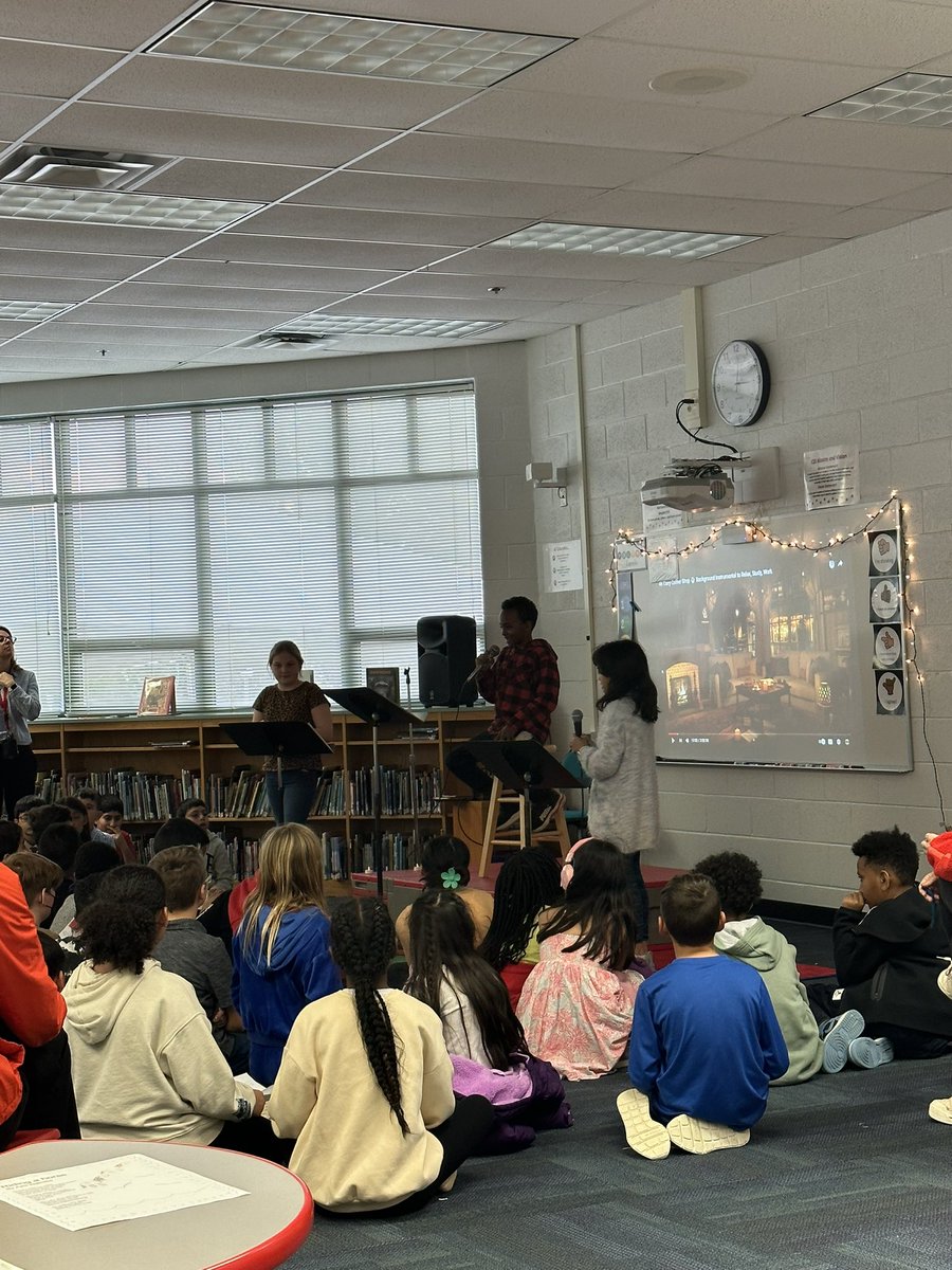 The 4th grade Poetry Cafe showcasing some amazing poets! <a href="/ColumbiaES_fcps/">Columbia Elementary School</a>