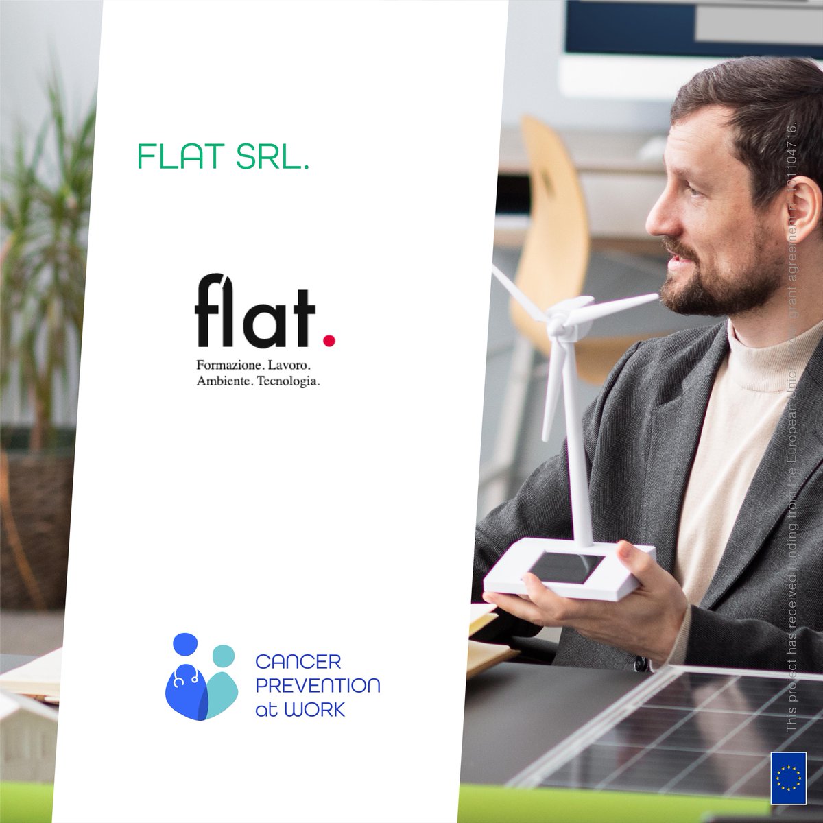 Our partners from Flat srl. are an organisation of experienced professionals in the field of health and environmental issues.

Learn more! cancerpreventionatwork.eu/partner/flat-s…  

#CPWproject #CancerEUproject #HorizonEU #OccupationalHealth #PublicHealth #Hygiene #OccupationalMedicine #HaDEA