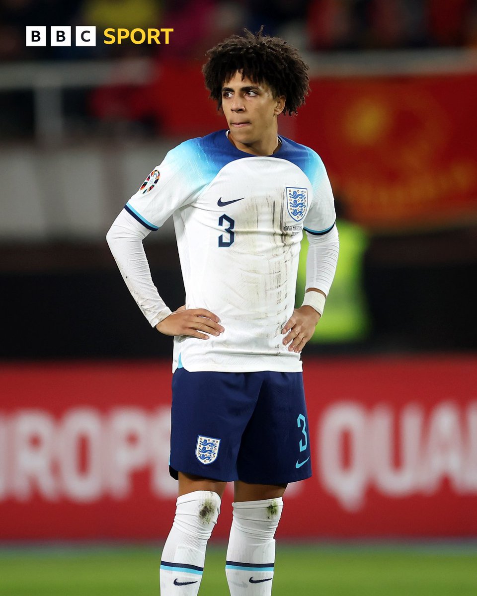 Not the circumstances Rico Lewis would have wanted on his England debut... HT and North Macedonia are ahead after a *controversial* penalty decision. North Macedonia 1-0 England Follow LIVE | #BBCFootball